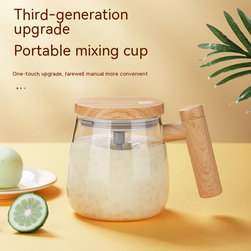 Self Stirring Coffee Mug Electric Mixing Glass Coffee CupHigh Speed Fast Automatic Coffee Cup For Gyms Dining Room Kitchen Gadgets