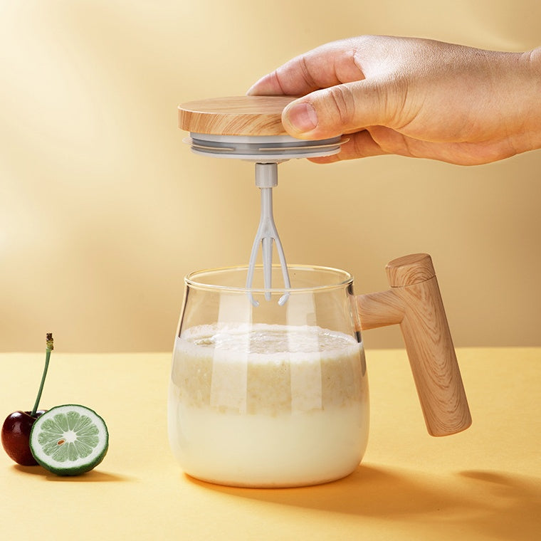 Self Stirring Coffee Mug Electric Mixing Glass Coffee CupHigh Speed Fast Automatic Coffee Cup For Gyms Dining Room Kitchen Gadgets