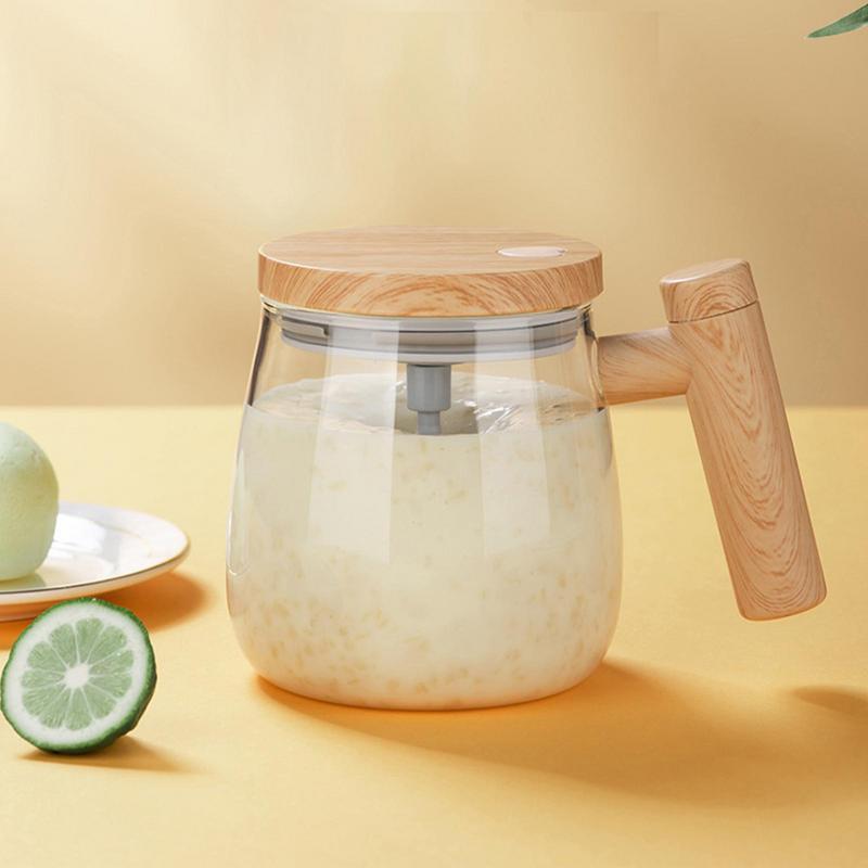Self Stirring Coffee Mug Electric Mixing Glass Coffee CupHigh Speed Fast Automatic Coffee Cup For Gyms Dining Room Kitchen Gadgets