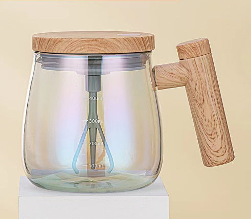 Self Stirring Coffee Mug Electric Mixing Glass Coffee CupHigh Speed Fast Automatic Coffee Cup For Gyms Dining Room Kitchen Gadgets