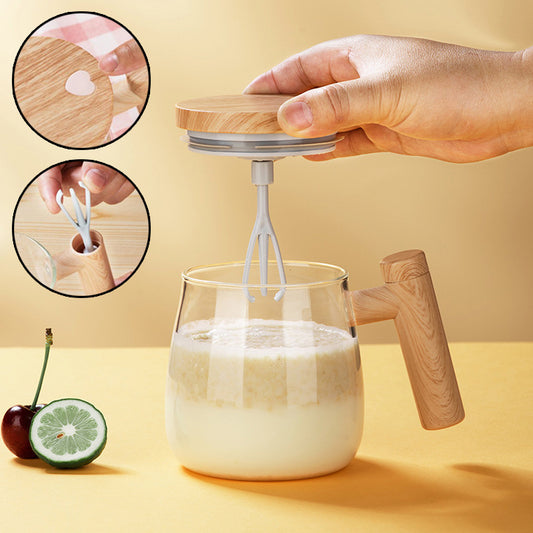 Self Stirring Coffee Mug  Electric Mixing Glass Coffee CupHigh Speed Fast Automatic Coffee Cup For Gyms Dining Room Kitchen Gadgets